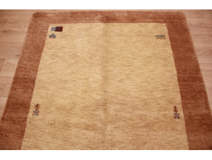 Oriental carpet "Gabbeh" pure wool 235x169 cm Beige