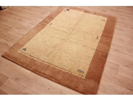 Oriental carpet "Gabbeh" pure wool 235x169 cm Beige