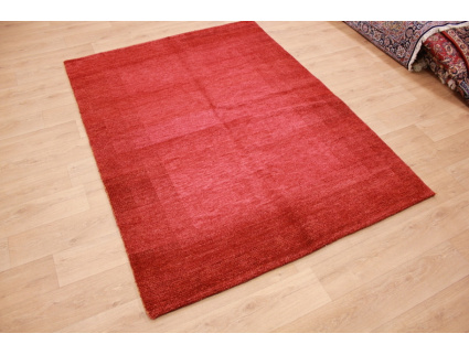 Oriental carpet "Gabbeh" pure wool 241x170 cm Red