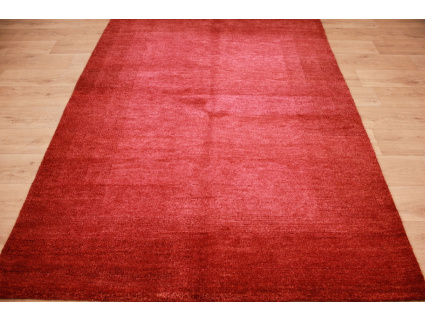 Oriental carpet "Gabbeh" pure wool 241x170 cm Red