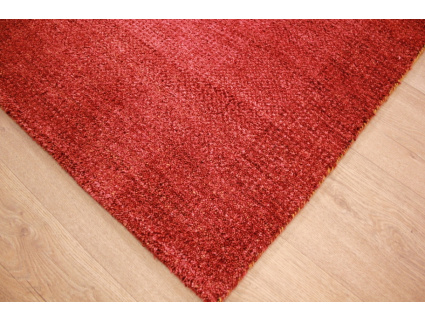 Oriental carpet "Gabbeh" pure wool 241x170 cm Red