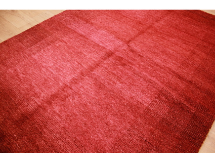 Oriental carpet "Gabbeh" pure wool 241x170 cm Red