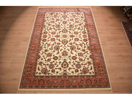 Classic oriental carpet Keramat 300x200 cm Beige