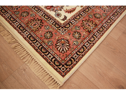 Classic oriental carpet Keramat 300x200 cm Beige