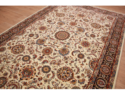 Classic oriental carpet Keramat 300x200 cm Beige