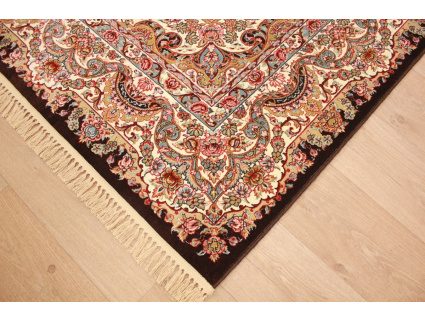 Classic oriental carpet Keramat 300x200 cm Brown