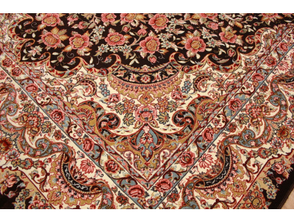 Classic oriental carpet Keramat 300x200 cm Brown