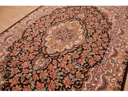 Classic oriental carpet Keramat 300x200 cm Brown