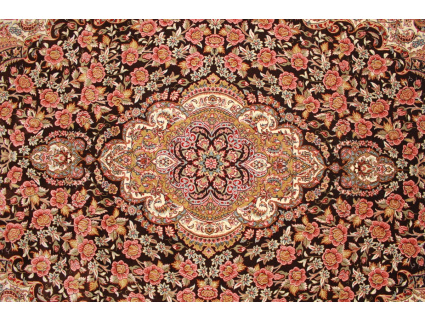 Classic oriental carpet Keramat 300x200 cm Brown