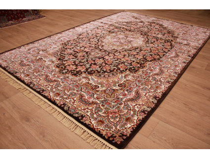 Classic oriental carpet Keramat 300x200 cm Brown