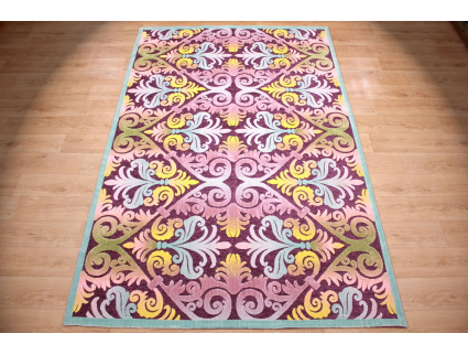 Modern oriental carpet Exir 300x200 cm Purple-Turquoise