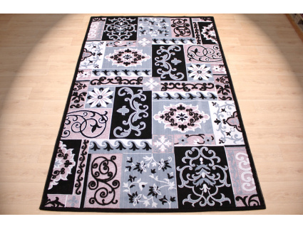 Modern oriental carpet Exir 300x200 cm Black