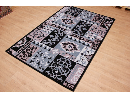 Modern oriental carpet Exir 300x200 cm Black