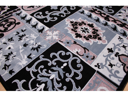 Modern oriental carpet Exir 300x200 cm Black