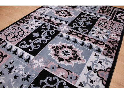 Modern oriental carpet Exir 300x200 cm Black