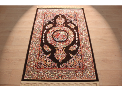 Classic oriental carpet Keramat 150x100 cm Brown