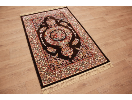 Classic oriental carpet Keramat 150x100 cm Brown