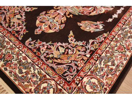 Classic oriental carpet Keramat 150x100 cm Brown