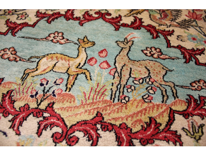 Persian carpet Ghom pure silk 80x60 cm