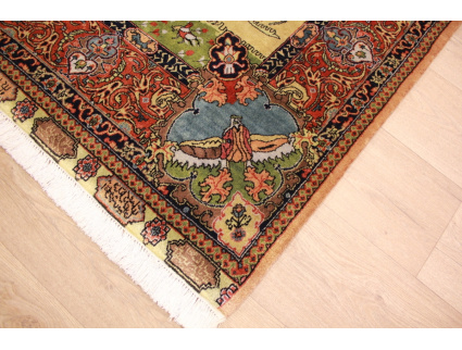 Oriental carpet  Kashan pure wool 211x154 cm