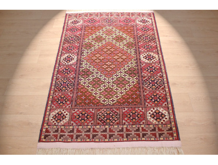 Oriental carpet "Turkmene"180x115 cm warp silk