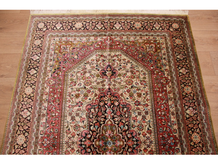 Persian carpet "Ghom" pure Silk rug 200x133 cm