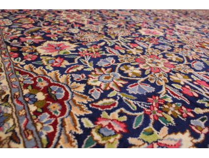 Persian carpet Kerman pure wool 340x240 cm Blue