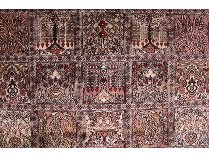 Hand-knotted Oriental carpet "China" pure silk 186x127 cm