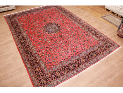 Persian carpet "Kashan" pure wool 425x300 cm Red