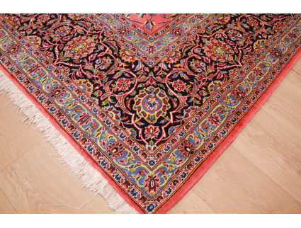 Persian carpet "Kashan" pure wool 425x300 cm Red