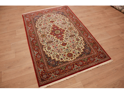 Persian carpet "Ghom" virgin wool 208x130 cm