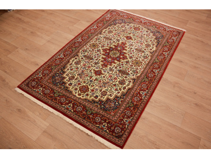 Persian carpet "Ghom" virgin wool 208x130 cm