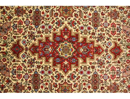 Persian carpet "Ghom" virgin wool 208x130 cm