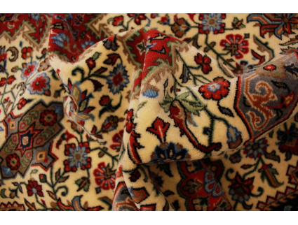 Persian carpet "Ghom" virgin wool 208x130 cm