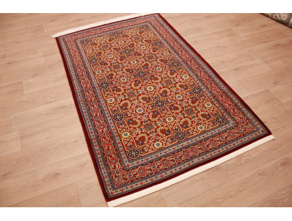 Fine Persian carpet "Ghom" Wool 207x135 cm Red