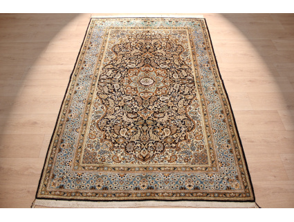 Old Persian carpet Gom pure Silk rug 218x135 cm