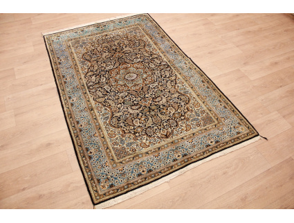 Old Persian carpet Gom pure Silk rug 218x135 cm