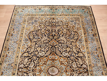 Old Persian carpet Gom pure Silk rug 218x135 cm