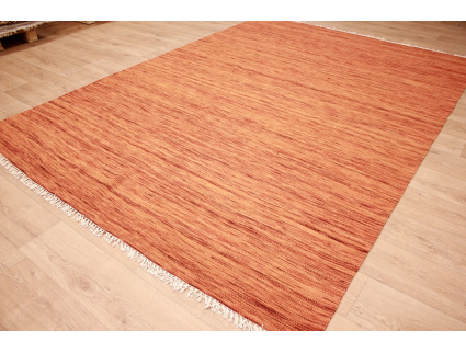 Orientteppich Kelim Wollteppich 300x200 cm Orange