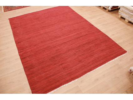 Orientteppich Kelim Wollteppich 350x250 cm Rot