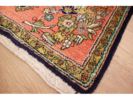 Persian carpet Ghom pure silk rug 77x52 cm