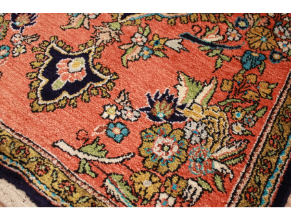 Persian carpet Ghom pure silk rug 77x52 cm