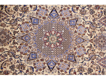 Fine Persian carpet "Nain" 6la with  silk 303x200 cm