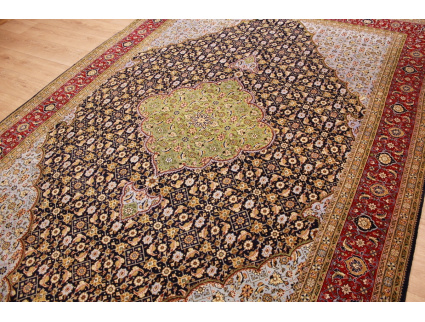 Persian carpet "Taabriz" mahi  323x222 cm blue