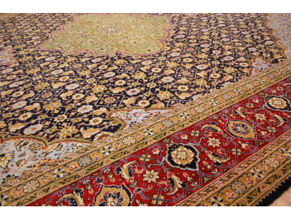 Persian carpet "Taabriz" mahi  323x222 cm blue