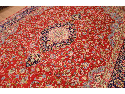 Perser Teppich "Kerman" Wollteppich 511x345 cm Rot