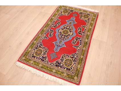 Persian carpet Ghom virgin wool 132x75 cm