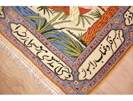 Perser Teppich "Tabriz" Bilderteppich 142x87 cm