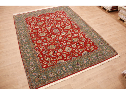 Persian carpet "Ghom"  virgin wool 325x246 cm Red