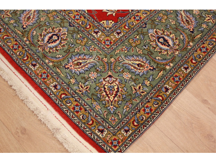 Persian carpet "Ghom"  virgin wool 325x246 cm Red